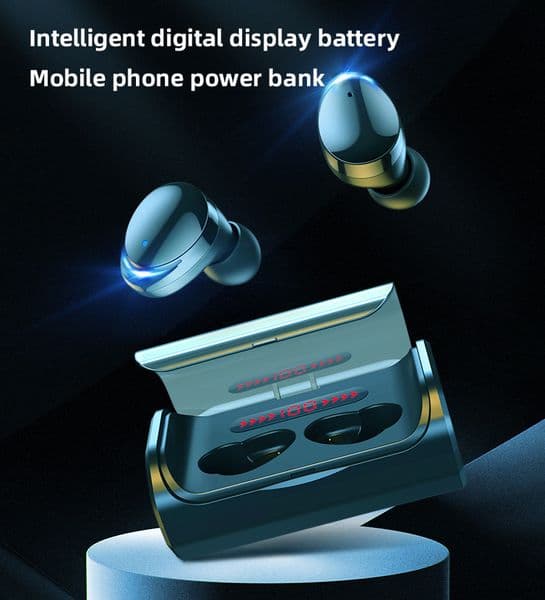 Wireless 50 In-Ear Earbuds with 3000mAh Charging Case Power Bank Separate Dual Ear Connection Built-in Mic forAndroid headphone HIFI earphones Z260605