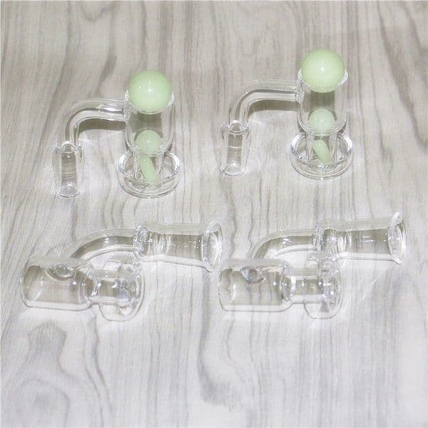 Flat Top Terp Slurper Luminous Glowing colored pearls Smoke Fully Weld Quartz Banger Nails For Bongs Glass Water Pipes
