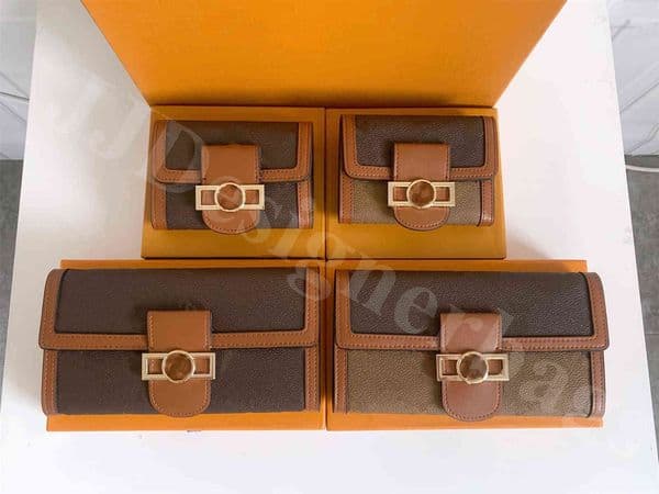Original Luxurys Designers Wallets Purse Fashion Long Short Dauphine Wallet Classic Zipper Pocket Pallas Bag Card Holder Purses
