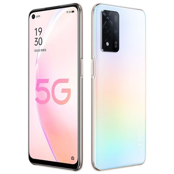 Original Oppo A93S 5G Mobile Phone 8GB RAM 128GB 256GB ROM MTK Dimensity 700 Octa Core Android 6.5" Full Screen 48.0MP OTG Face ID Fingerprint 5000mAh Smart Cellphone