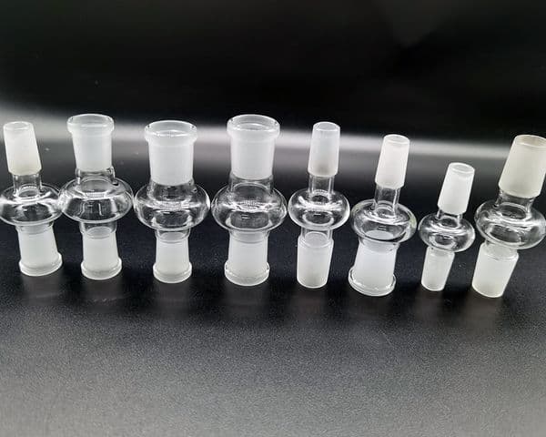 13 Style Glass Adaptor Smoking Accessories Drop Down Adapters Clear Frosting 10mm 14mm 18mm Male Female Converter For Quartz Banger Bowl