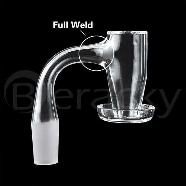 Beracky Handmade 20mm OD US Grade Full Weld Beveled Edge Terp Slurper Banger 45/90 Degree Slurpers Seamless Quartz Banger Nails