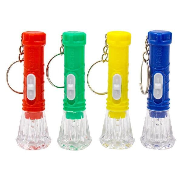 2021 new Wholesale Transparent Mini Flashlight Electronic Luminous Portable Flashlight Kids Prizes Customized Small Gifts