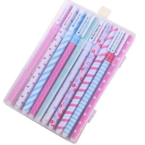 kawaii flower colorful Chancery gel pen papelaria office school supplies stationary canetas coloridas color pen