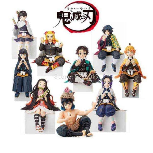 14cm Kimetsu no Yaiba Anime Hashibira Inosuke Agatsuma Zenitsu Action Figure Demon Slayer Premium Chokonose Figurine Toys H1124
