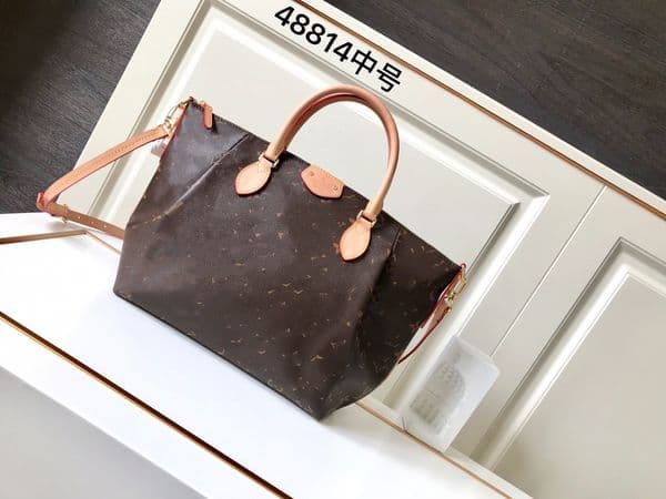 Flower Kpprv Tote Purses Handbag Shopping Genuine Shoulder Style Women Brown Classic Leather Bags Crossbody Messenger M48814 Ldgcd