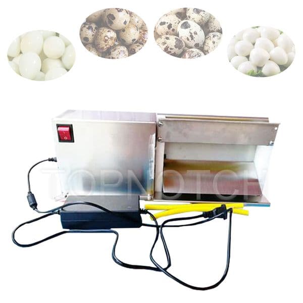 Quail Eggs Shelling Machine Electric Stainless Steel Automatic Bird Egg Shell Remove Huller Maker