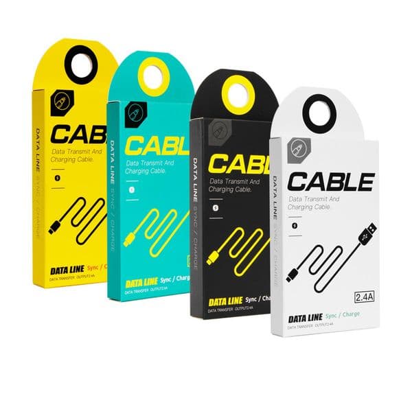 With Retail Box 1/2M/3M Nylon Braided Cables Type-C USB C Fast Charging Mobile Phone Cable For Samsung iphone Huawei Xiaomi