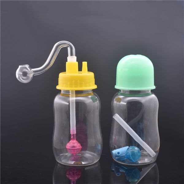 2pcs oil Burner Bong with Recycler Oil Burner Water Pipe Bongs Hand Bong Water Pipes for smoking with 10mm oil burner pipe and hose