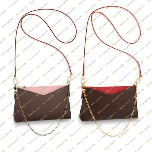 Ladies Fashion Casual Designe Luxury Pallas Cluth Bag Crossbody Shoulder Bag Handbag Chain Bag Clutch Bag Wallet TOP Mirror Quality M41638 M41639 M44037 Purse Pouch