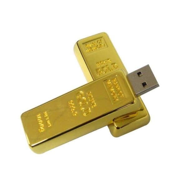 Original Metal Golden USB Flash Drives 32gb 64gb 128gb 16gb USB20 Pen Drive Memory stick