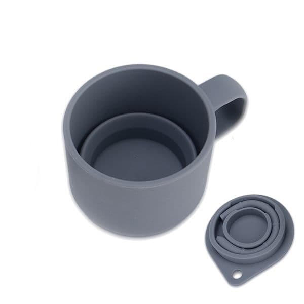 Telescopic Coffee Mug With Straw And Lid BPA Free Silicone Foldable Water Cup 3 Colors Retractable Camping Travel Wine Glass RRD7322