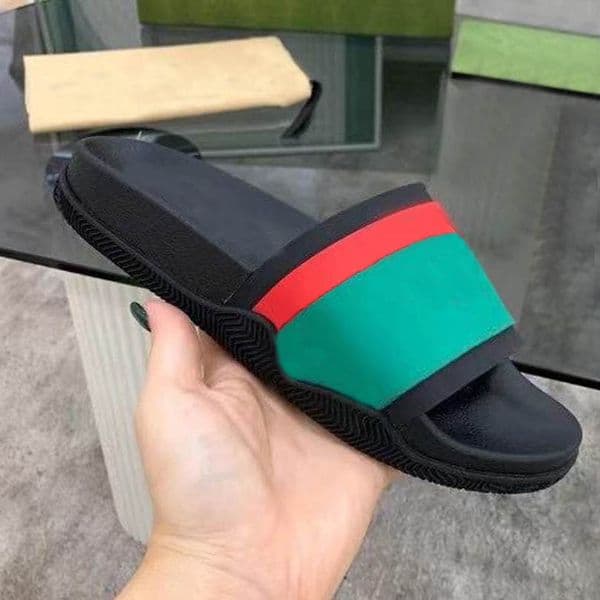 Classic Summer Cartoon slippers fashion Lazy black white letter women shoes beach flops sexy platform Lady 100% Soft cow Leather sandals Large size 35-41-42 us4-us9-us11