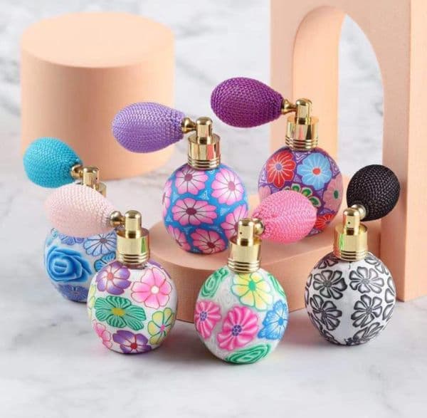 15ML Round Ball Polymer Clay Airbag Perfume Spray Bottle 100PCS/LOT SN4351