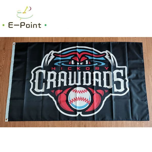 MiLB Hickory Crawdads Flag 3*5ft (90cm*150cm) Polyester Banner decoration flying home & garden Festive gifts