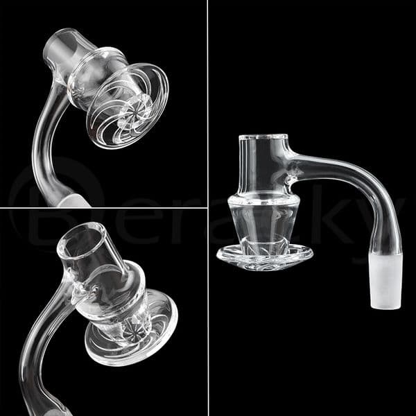 Full Weld Beveled Edge Blender Style Terp Slurper Quartz Banger 10/14/18mm Male Female 20mm OD Quartz Banger Nails