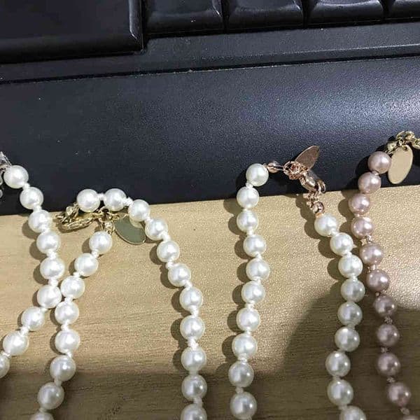 Necklace short pearl chain orbital necklaces clavicle chains pearlwith women's jewelry gift
