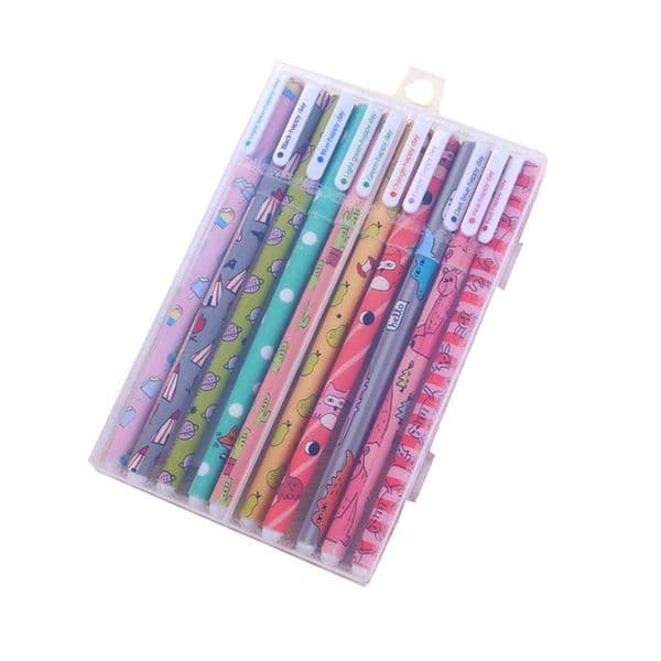 2021 flower colorful Chancery gel pen papelaria office school supplies stationary canetas coloridas color