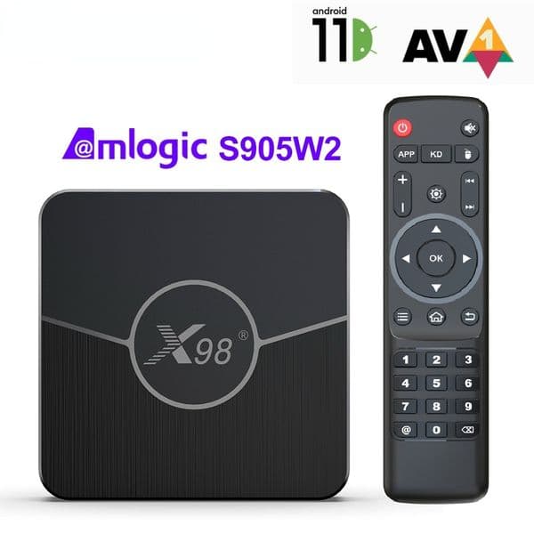 X98 Plus Amlogic S905W2 TV Box Android 11 4G 64GB Support H.265 AV1 Wifi BT5.0 Media Player X98mini 4GB 32GB Set Top box