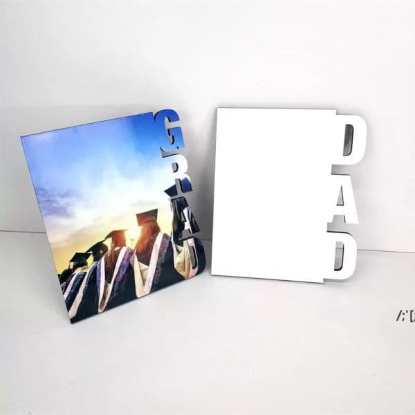 Graduation Album Gift Sublimation Blank Photo Frame Ornaments DIY Heat Transfer Frames Desktop Decoration