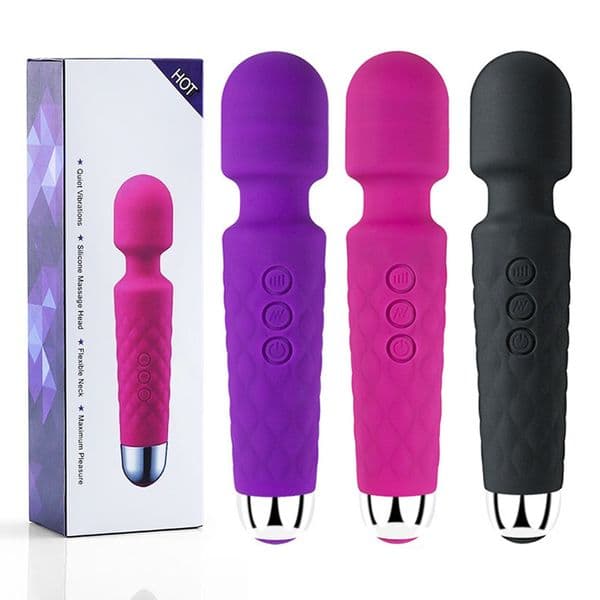 20 modes Powerful AV Vibrators Rechargeable Massager Clit Massage female Masturbation Sex Toys