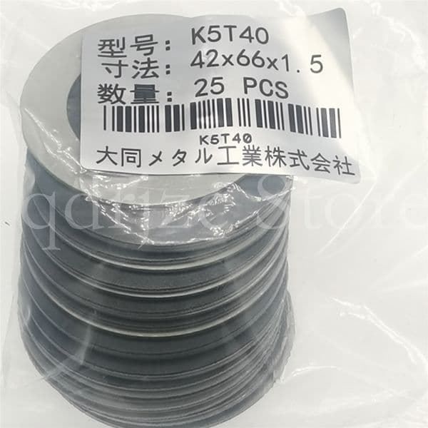 (1 pc) DAIDO sleeve K5T40 oil-free self-lubricating bearing 42mm X 66mm X 1.5mm