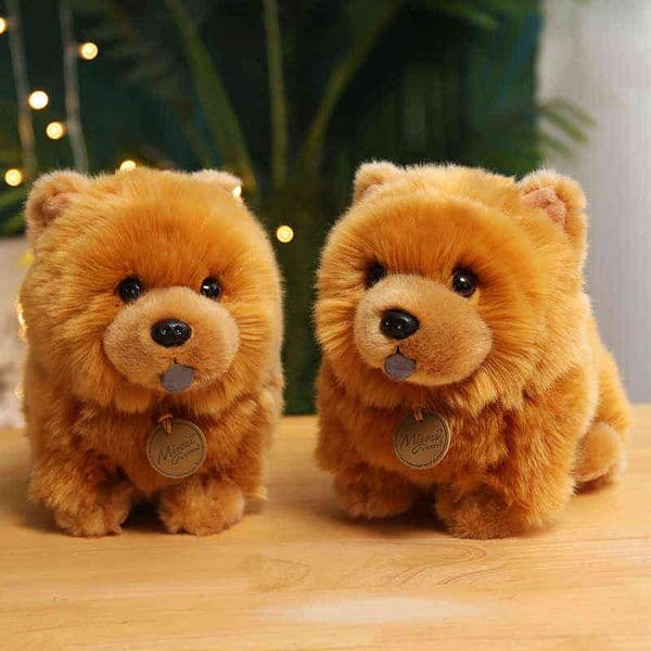 1Pc 25Cm Filled Simulation Chow Plush Toys Kawaii Dogs Doll Beautiful Chowdren For ldren Girls Birthday Gift Home Decor J220729
