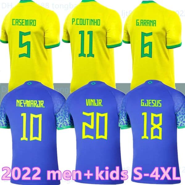 Size S-4xl 2022 Soccer Jersey Camiseta De Futbol Paqueta Brazils Neres Coutinho Football Shirt Jesus Marcelo Pele Casemiro Brasil 22 23