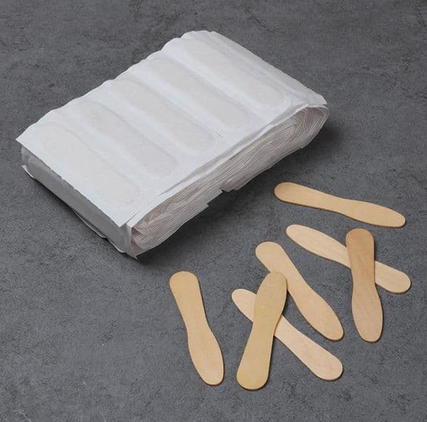 3000 Pieces Wood Ice Cream Spoons Tools 7.5cm, Wooden Taster-Spoons Wrapped Birchwood Plain Ice-Cream Paddle Spoon SN4396