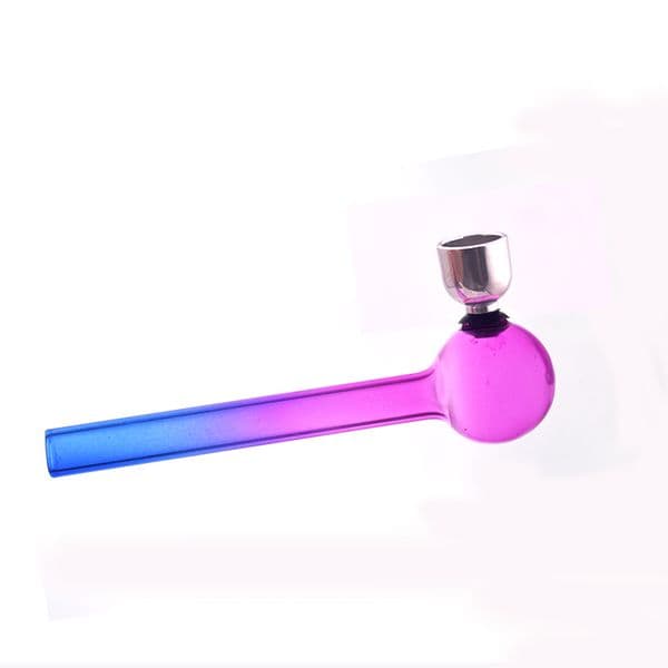 Wholesale colorful Smoking Tobacco Pipe thick mini 10cm glass oil burner pipes for Glass Bong