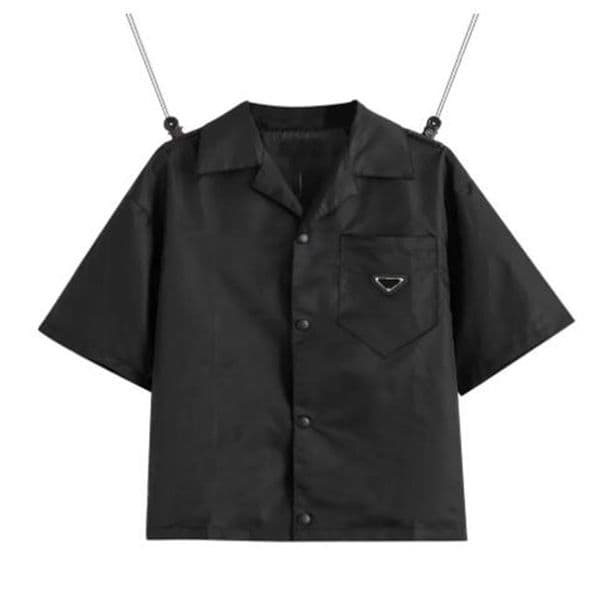 Mens t shirts polos leisure brand blouses short sleeve shirt Classic inverted loose Imported high-quality nylon tooling Summer top jackets