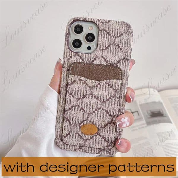 Designer with Card Pocket Cell Phone Cases for Iphone 15pro 15 14 promax 14plus 13pro 12 11 pro max xsmax Leather G Letters Designers S23 S22plus Note 20ultra 8876