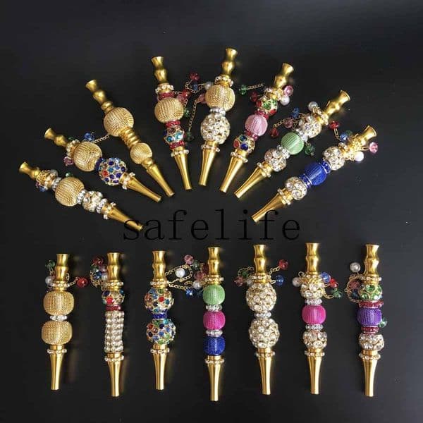 Wholesale Jewelry Alloy Shisha Hookah Mouth Tips Chicha Filter Tip Detachable Tips Hookah Mouthpiece Smoking Accessories
