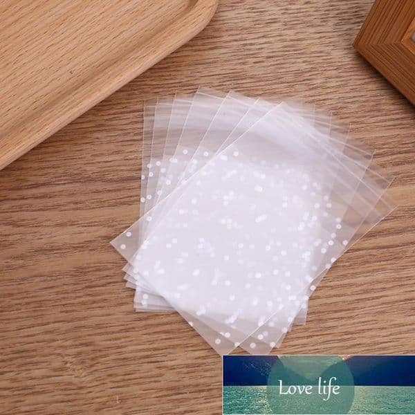 Transparent Dot Bags Small 100PCs Food Packaging Bags Clear Fresh-keeping Dustproof Reclosable Candy Cookie DIY Storage