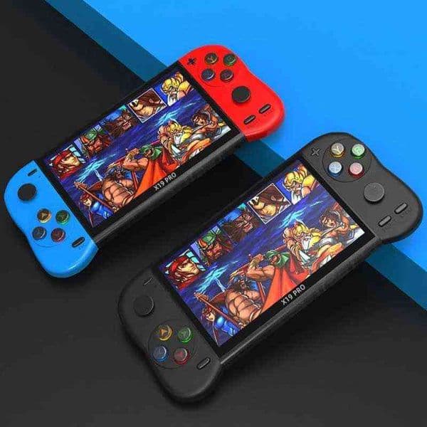 X19 Pro Retro Handheld Video Console 5.1-inch TFT Screen Built-in 6800+Classic Games Dual Joystick Portable Game Players H220426