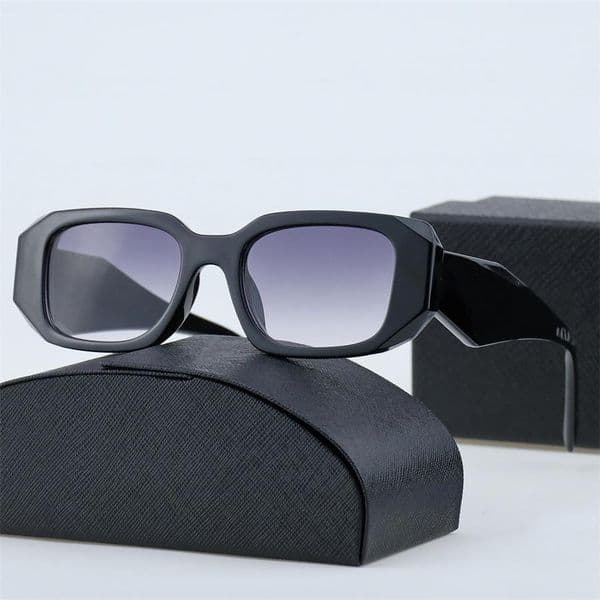 Designer Oversized Sunglasses For Woman Man Brand Goggle Beach Sun Glasses Retro Small Frame UV400 Unisex Sunglass Black Eyewear Optional Eyeglasses With Box