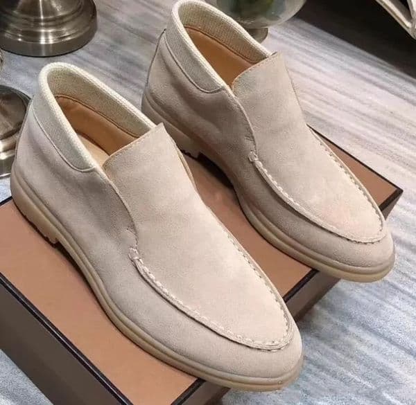 top nubuck leather mens walk high shoes luxury men sneakers lock designer flats slip on dress shoe boots 39 46 loro piana loropianoshoes loropiana loropina piano UFDX