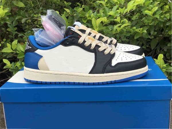 Basketball Shoes Scott Fragment 1 Low Military Blue 6 British Khaki Men 1s Og Ts Sb Cactus Jack Dm7866140 Sail