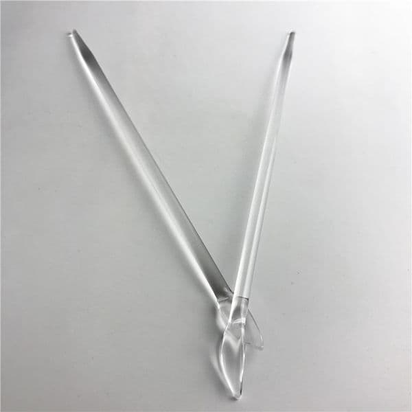 6.7 Inch Clear Shovel Dabber Tool Wax Oil Vaporizer Tools with 5mm Quartz Rods Nail for Glass Smoking Pipes