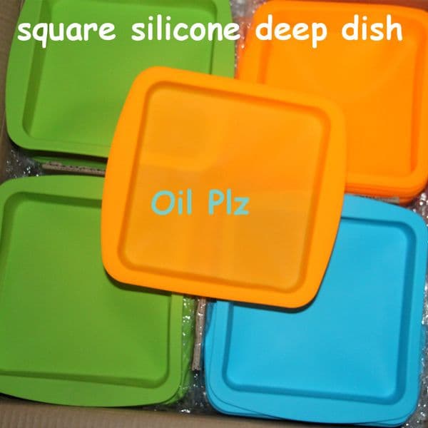 8*8inch Silicone tray Wax Jars boxes Slick Pads NonStick Shatter Proof Dabber Tool Oil Vacuum Chamber Degassing Dishes