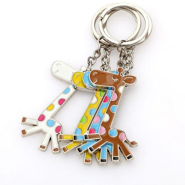 New arrival Giraffe zinc alloy key ring plating keychain hot KR346 Keychains mix order 20 pieces a lot