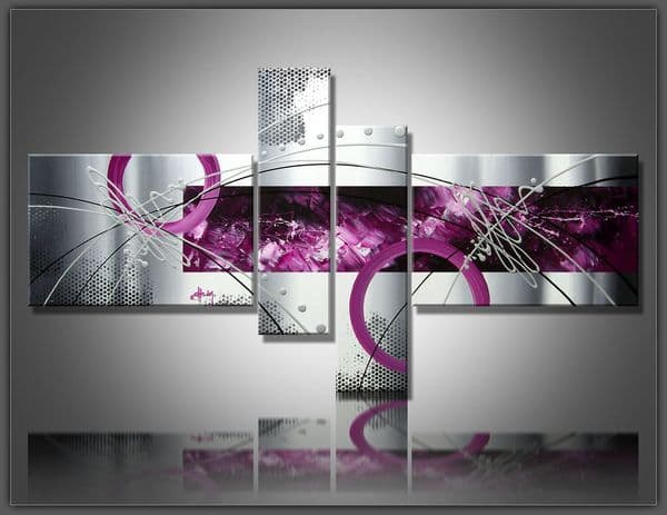 Contemporary Wall Art Multiple 4 Pieces Sets Modern Abstract oil painting Handpainted on Canvas for Living Room Office Hotel Home Decor Gift abs50