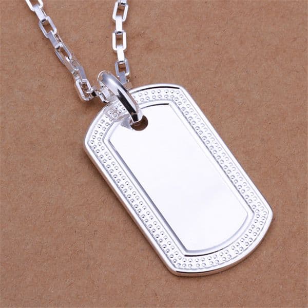 Hot sale Medals necklace sterling silver plated necklace STSN272,wholesale fashion 925 silver pendant necklace factory sale free shipping