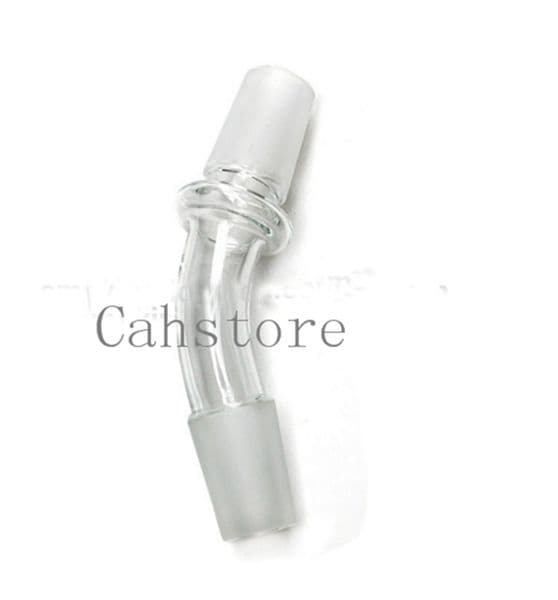 Wholesale 14mm 18mm male to 14mm 18mm male glass water pipe attachment adapter Curved Nail Dome Adapter