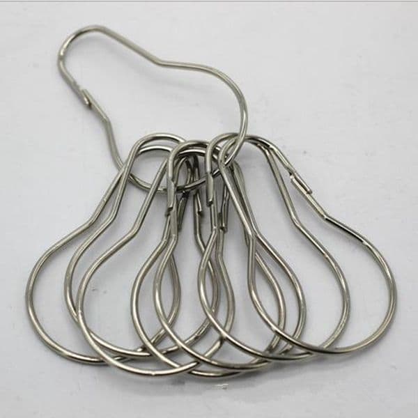 1000pcs New Stainless steel Chrome Plated Shower Bath Bathroom Curtain Rings Clip Easy Glide Hooks fast shipping