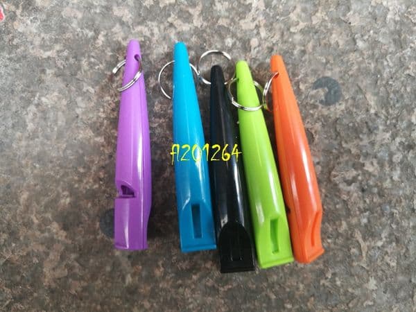 200pcs/lot Fast shipping New arrival Dog whistle Pet Training Plastic Whistles keyring Dog training tools 5 colors