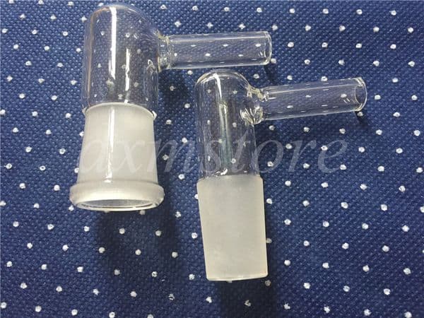 Glass oil burner Vapor Whip Adapter Female or Male 90 Degree Large Hose in stock