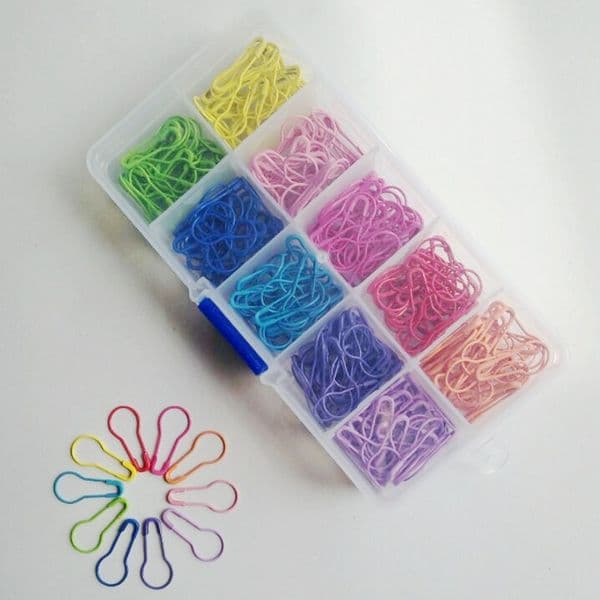 NEW Colors pear shaped bulb shaped safety pin locking stitch marker 10 colors 300 pcs per lot