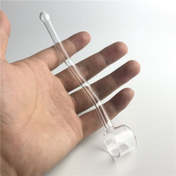 Mini Quartz Rig Stick Nector Collector Hookah Straw Tube 6.5 Inch Hand Pipe Oil Burner Pipes XL Flat Top Banger for Smoking