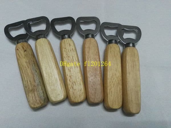 50pcs/lot Fast shipping Wholesale Personalized Wood Beer Bottle Opener Wooden opener For Wedding Party Gift